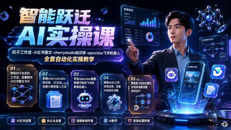 扣子工作流实战全解:从小红书图文卡片到飞书机器人,搭一套会自己干活的AI流水线-技研社
