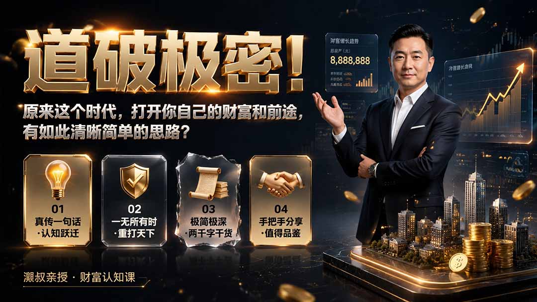 付费文章:道破极密!原来这个时代,打开你自己的财富和前途,有如此清晰简单的思路? 付费文章:道破极密!原来这个时代,打开你自己的财富和前途,有如此清晰简单的思路?