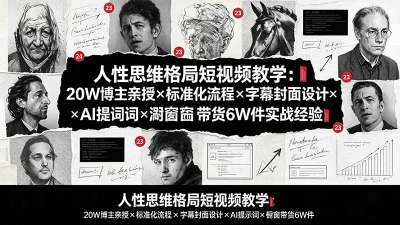 人性思维格局短视频教学-技研社