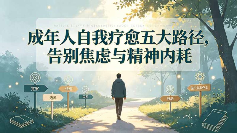 付费文章:成年人自我疗愈五大路径,告别焦虑与精神内耗 - 技研社-技研社