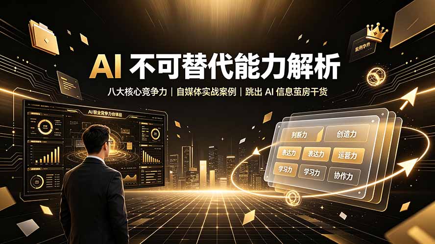 付费文章:AI 不可替代能力解析▸八大核心竞争力|自媒体实战案例|跳出 AI 信息茧房干货 付费文章:AI 不可替代能力解析▸八大核心竞争力|自媒体实战案例|跳出 AI 信息茧房干货