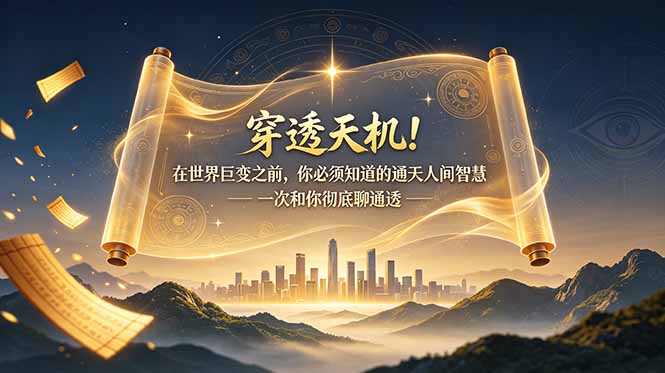 付费文章:穿透天机!在世界巨变之前,你必须知道的通天人间智慧 一次和你彻底聊通透 付费文章:穿透天机!在世界巨变之前,你必须知道的通天人间智慧 一次和你彻底聊通透