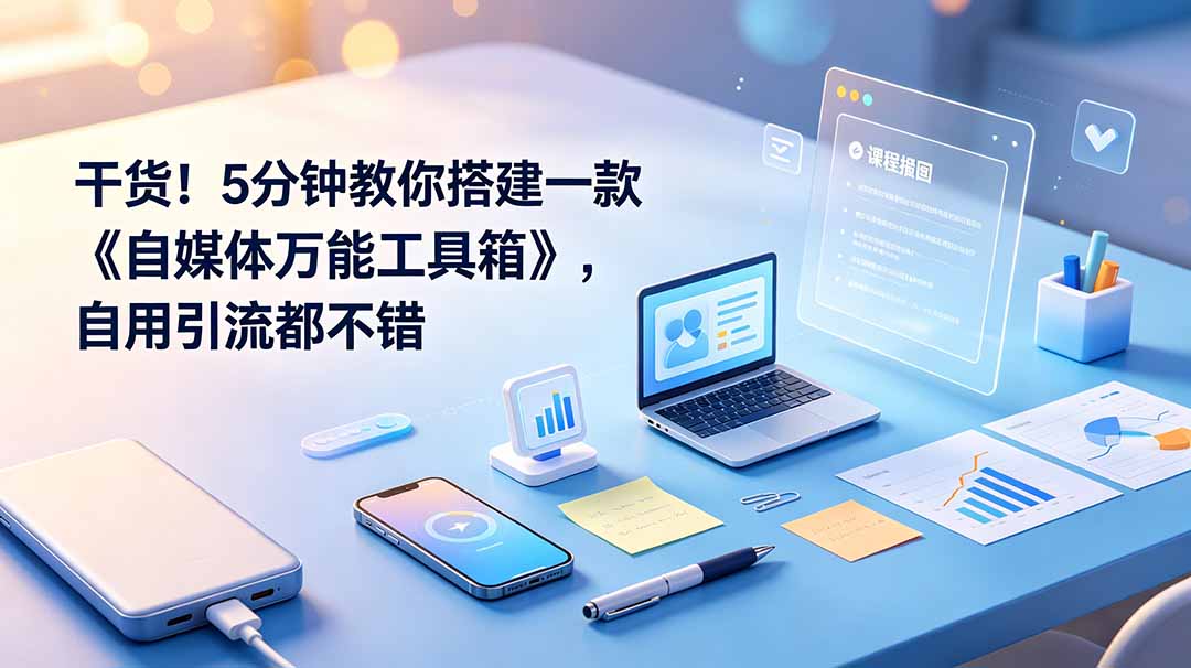 干货!5分钟教你搭建一款《自媒体万能工具箱》,自用引流都不错 干货!5分钟教你搭建一款《自媒体万能工具箱》,自用引流都不错