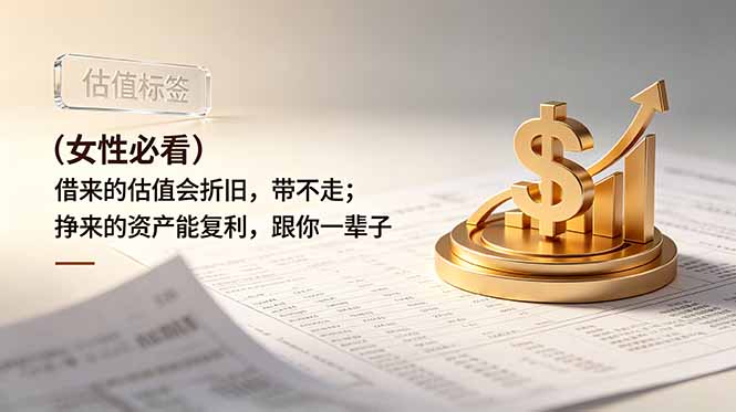 付费文章:(女性必看)借来的估值会折旧,带不走;挣来的资产能复利,跟你一辈子 付费文章:(女性必看)借来的估值会折旧,带不走;挣来的资产能复利,跟你一辈子