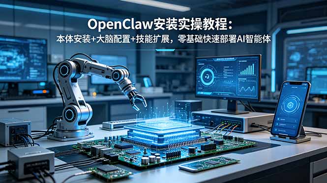 OpenClaw安装实操教程：本体安装+大脑配置+技能扩展，零基础快速部署AI智能体 - 技研社-技研社