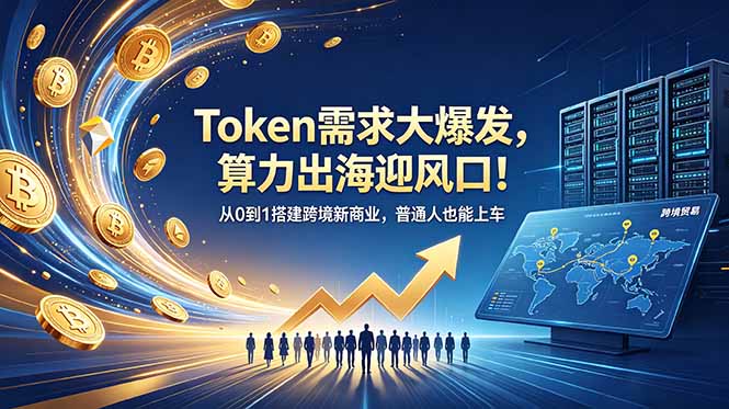 Token需求大爆发,算力出海迎风口!从0到1搭建跨境新商业,普通人也能上车 Token需求大爆发,算力出海迎风口!从0到1搭建跨境新商业,普通人也能上车