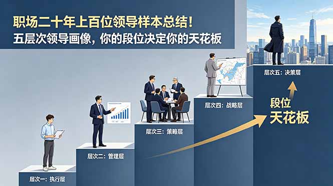 付费文章：职场二十年上百位领导样本总结！五层次领导画像，你的段位决定你的天花板 - 技研社-技研社