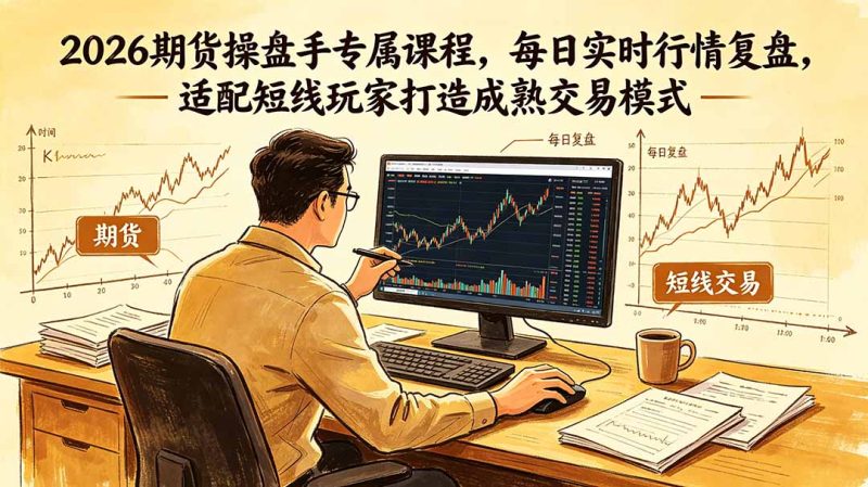 2026期货操盘手专属课程-更新6月,每日实时行情复盘,适配短线玩家打造成熟交易模式 - 技研社-技研社