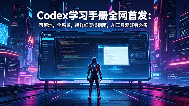 Codex学习手册全网首发:可落地,全场景,超详细实操指南,AI工具爱好者必备 Codex学习手册全网首发:可落地,全场景,超详细实操指南,AI工具爱好者必备