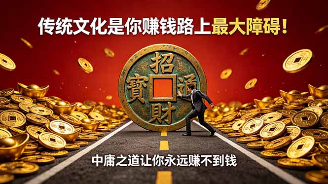 付费文章:传统文化是你赚钱路上最大障碍!中庸之道让你永远赚不到钱-技研社