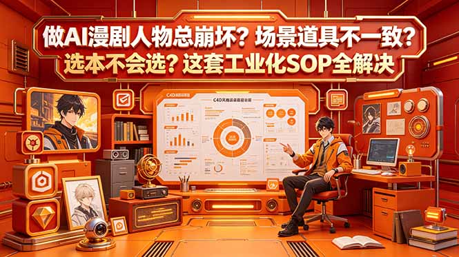 做AI漫剧人物总崩坏?场景道具不一致?选本不会选?这套工业化SOP全解决 (更新) 做AI漫剧人物总崩坏?场景道具不一致?选本不会选?这套工业化SOP全解决 (更新)