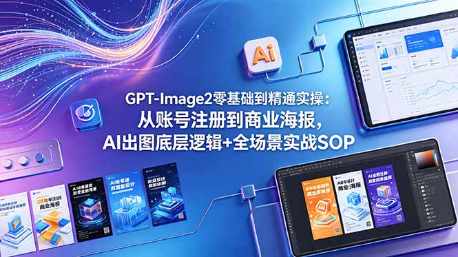 GPT:Image2零基础到精通实操,从账号注册到商业海报-技研社