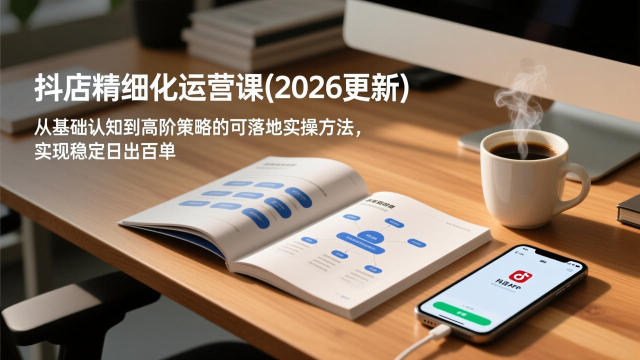 抖店精细化运营课(更新6月),从基础认知到高阶策略的可落地实操方法,实现稳定日出百单 抖店精细化运营课(更新6月),从基础认知到高阶策略的可落地实操方法,实现稳定日出百单