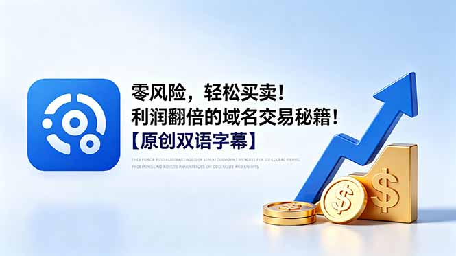 零风险，轻松买卖！利润翻倍的域名交易秘籍！【原创双语字幕】 - 技研社-技研社