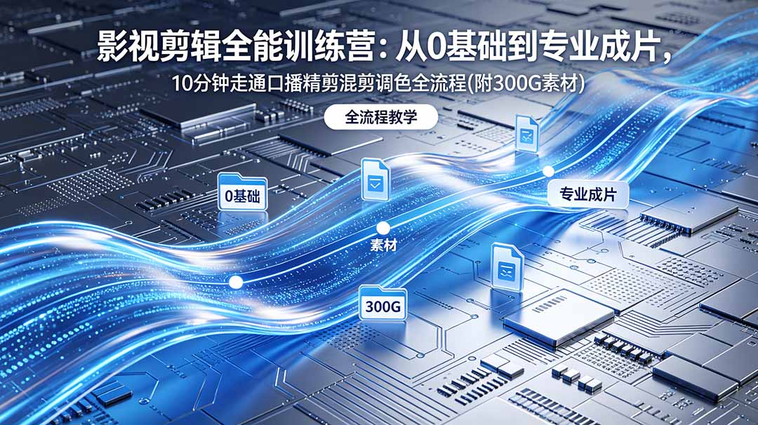 2026影视剪辑全能实战课|0基础到专业成片,全流程教学,高清带300G素材 2026影视剪辑全能实战课|0基础到专业成片,全流程教学,高清带300G素材