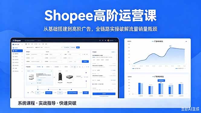 Shopee高阶运营课-2026年5月更新,从基础搭建到高阶广告,全链路实操破解流量销量瓶颈 Shopee高阶运营课-2026年5月更新,从基础搭建到高阶广告,全链路实操破解流量销量瓶颈