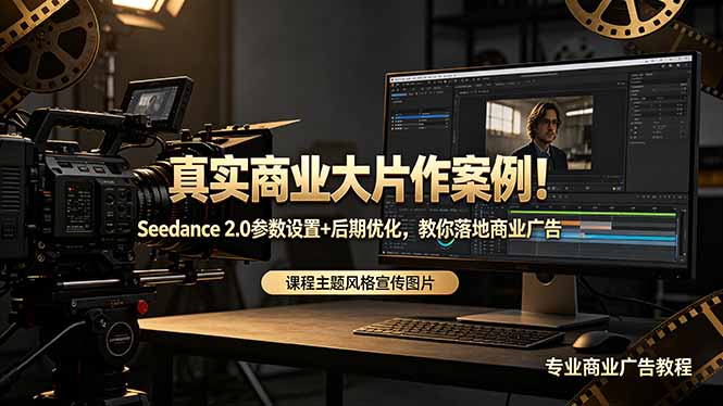 真实商业大片作案例!Seedance 2.0参数设置+后期优化,教你落地商业广告 真实商业大片作案例!Seedance 2.0参数设置+后期优化,教你落地商业广告