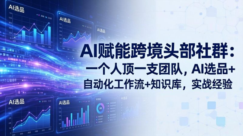 AI赋能跨境头部社群-更新5月:一个人顶一支团队,AI选品+自动化工作流+知识库,实战经验 - 技研社-技研社
