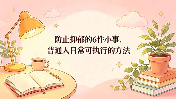 付费文章：防止抑郁的6件小事，普通人日常可执行的方法 - 技研社-技研社