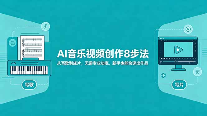 AI音乐视频创作8步法：从写歌到成片，无需专业功底，新手也能快速出作品 - 技研社-技研社