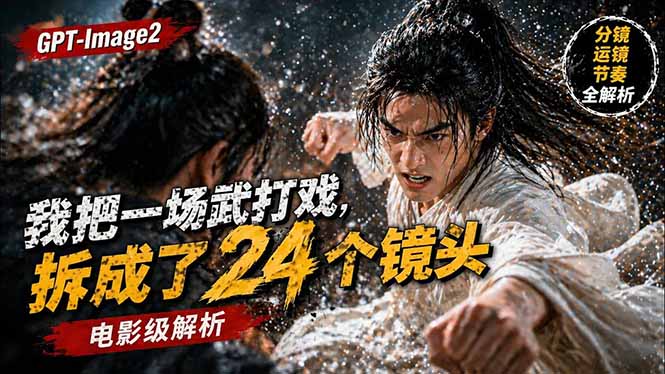 用GPT-Image2，把一段武打对决拆成24个连续镜头，从人物建立、动作衔接、运镜节奏，到情绪爆发 - 技研社-技研社