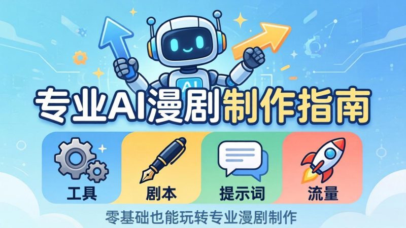 专业AI漫剧制作指南:工具+剧本+提示词+流量全流程,零基础也能玩转专业漫剧制作 - 技研社-技研社
