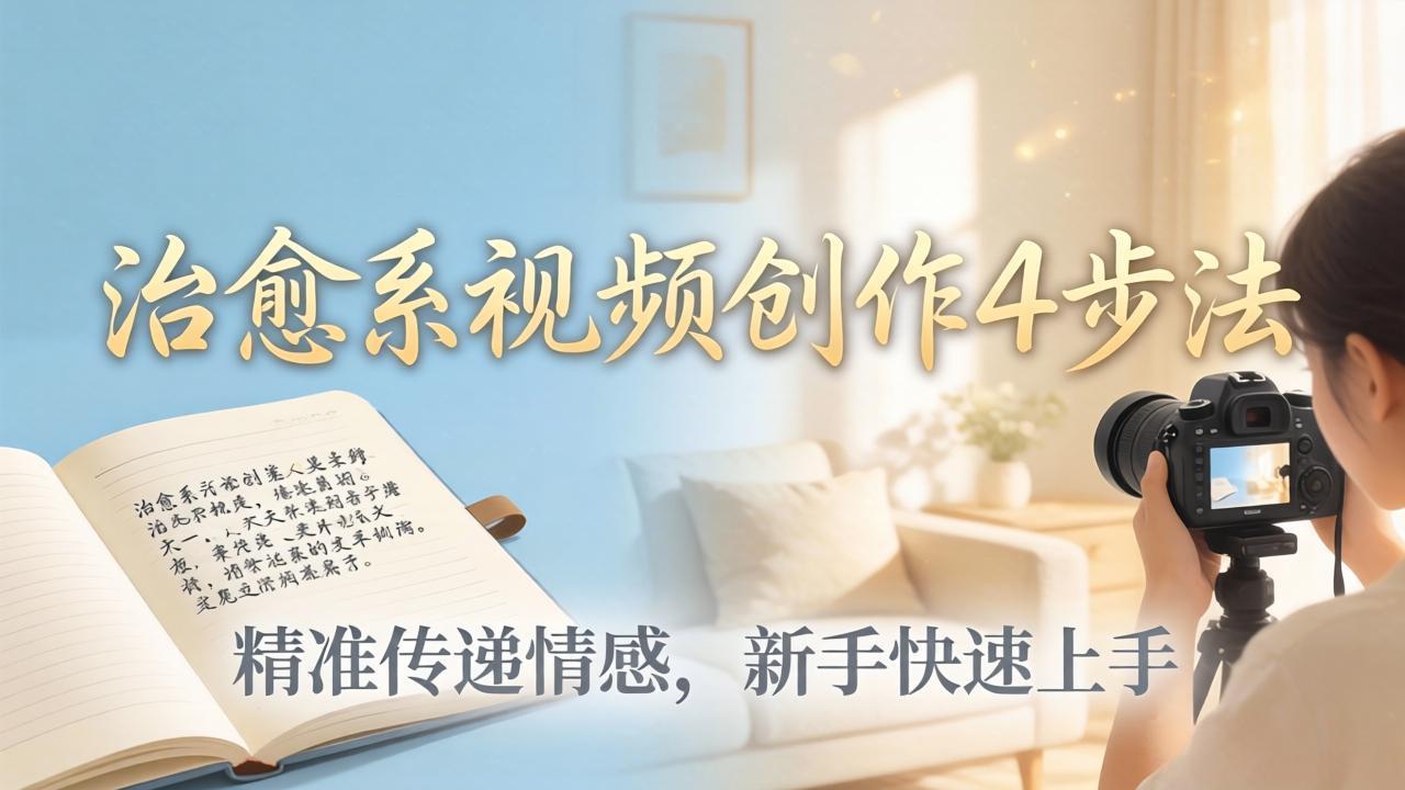 治愈系视频创作4步法:从文案打磨到画面呈现,精准传递情感,新手快速上手出优质内容 治愈系视频创作4步法:从文案打磨到画面呈现,精准传递情感,新手快速上手出优质内容