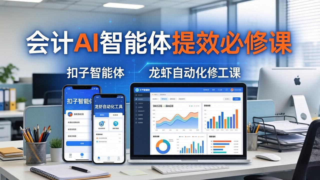 财务会计AI智能体提效必修课:扣子智能体+龙虾自动化+报表分析,一站式提升财务工作效率 财务会计AI智能体提效必修课:扣子智能体+龙虾自动化+报表分析,一站式提升财务工作效率
