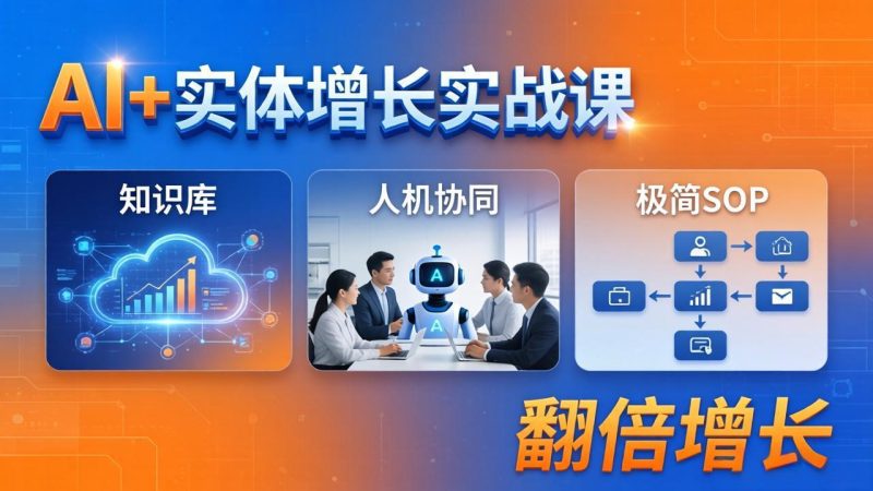 AI+实体增长实战课-技研社