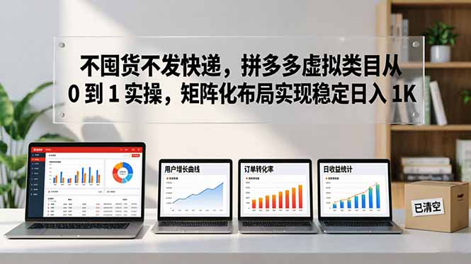 不囤货不发快递，拼多多虚拟类目从 0 到 1 实操，矩阵化布局实现稳定日入 1K - 技研社-技研社
