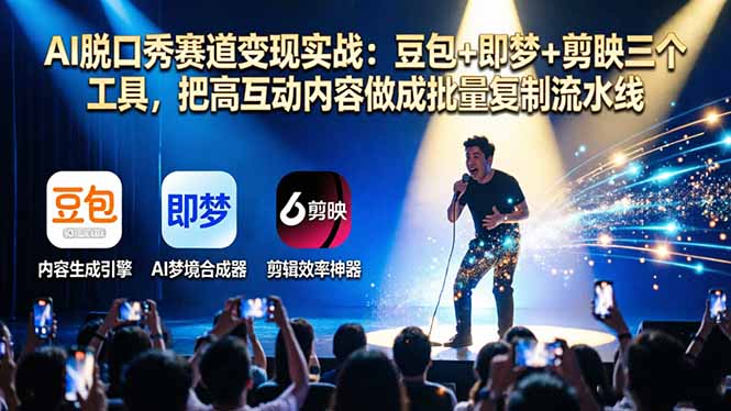 AI脱口秀赛道变现实战-技研社