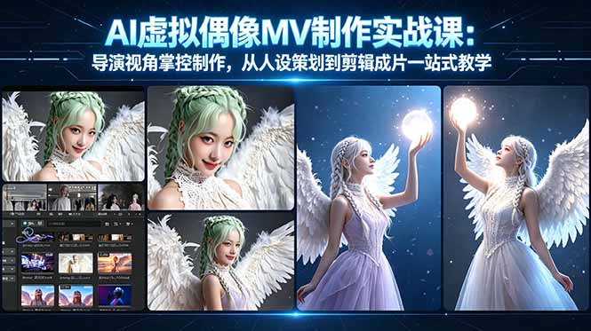 AI虚拟偶像MV制作实战教学:导演视角掌控制作,从人设策划到剪辑成片一站式教学 AI虚拟偶像MV制作实战教学:导演视角掌控制作,从人设策划到剪辑成片一站式教学