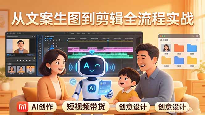 原创 AI 剧情短视频带货:AI+家庭剧情+带货广告,从文案生图到剪辑全流程实战 原创 AI 剧情短视频带货:AI+家庭剧情+带货广告,从文案生图到剪辑全流程实战