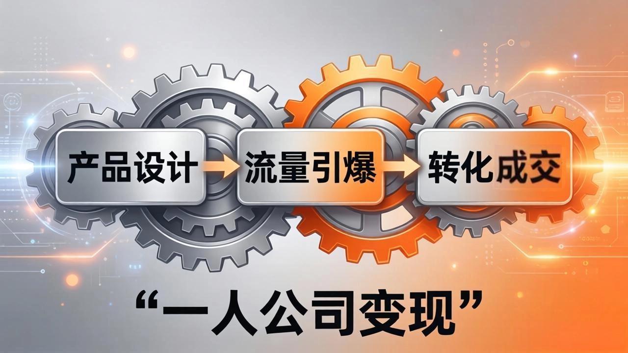 一人公司变现全攻略:产品设计+流量引爆+转化成交,打造不受年龄限制的长期事业 一人公司变现全攻略:产品设计+流量引爆+转化成交,打造不受年龄限制的长期事业