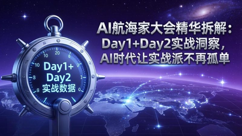 AI航海家大会精华拆解:Day1+Day2实战洞察,AI时代让实战派不再孤单 - 技研社-技研社