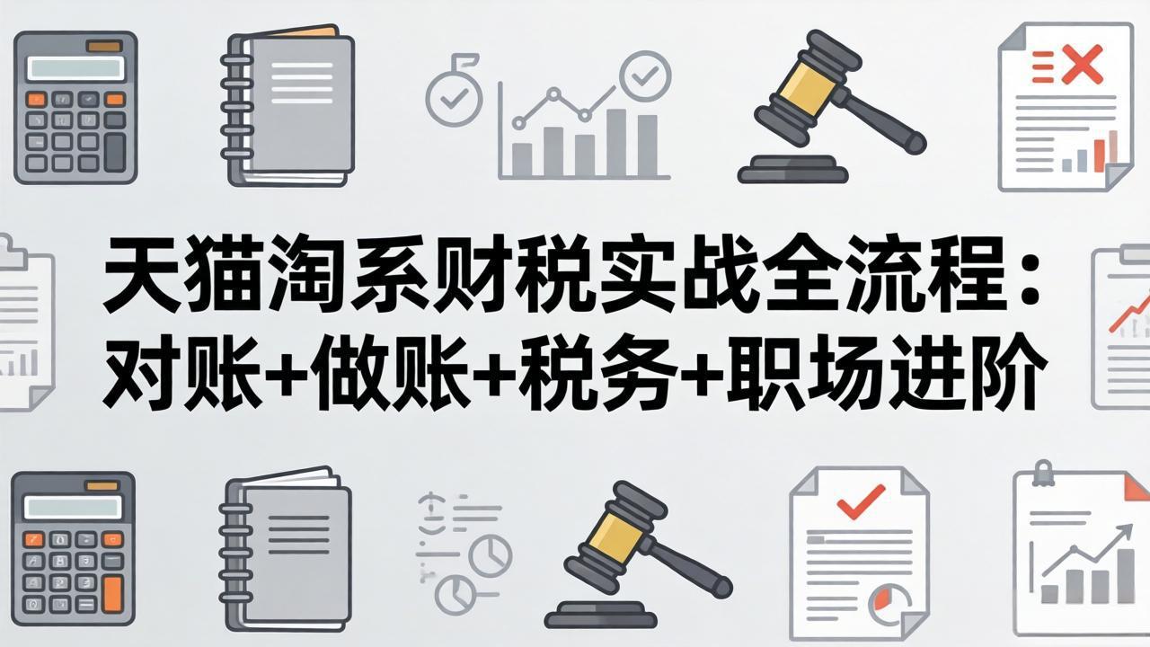 天猫淘系财税实战全流程:对账+做账+税务+职场进阶,手把手吃透平台财税每一环 天猫淘系财税实战全流程:对账+做账+税务+职场进阶,手把手吃透平台财税每一环