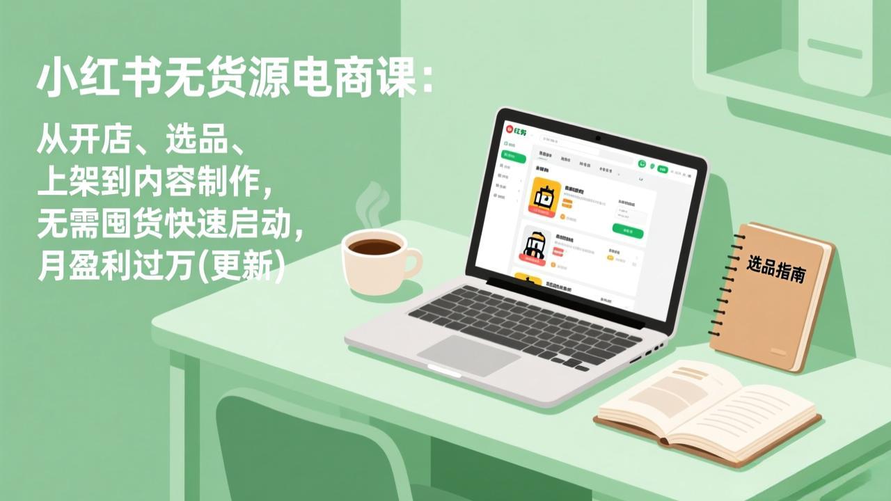 小红书无货源电商课(3月更新):从开店、选品、上架到内容制作,无需囤货快速启动,月盈利过万 小红书无货源电商课(3月更新):从开店、选品、上架到内容制作,无需囤货快速启动,月盈利过万