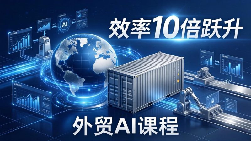 外贸人AI破局课:从零部署n8n搭建数字员工,让AI自动执行复杂工作流,效率10倍跃升 - 技研社-技研社