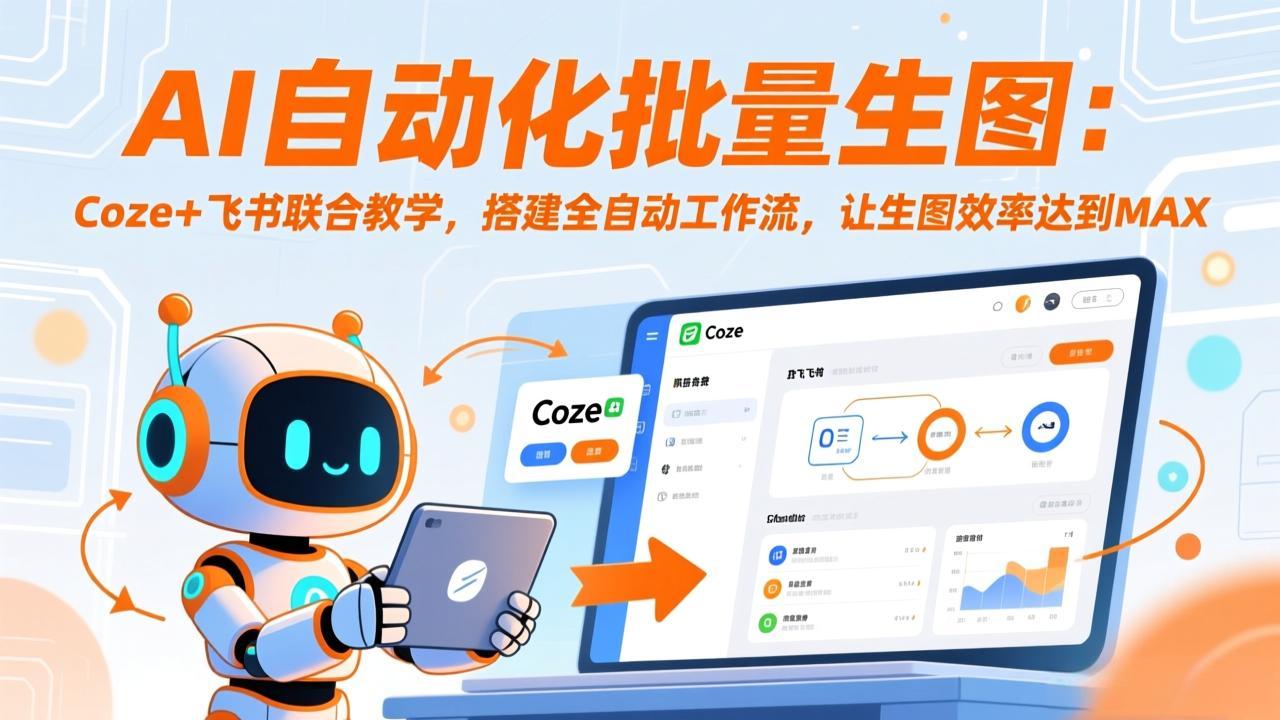 AI自动化批量生图:Coze+飞书联合教学,搭建全自动工作流,让生图效率达到MAX AI自动化批量生图:Coze+飞书联合教学,搭建全自动工作流,让生图效率达到MAX