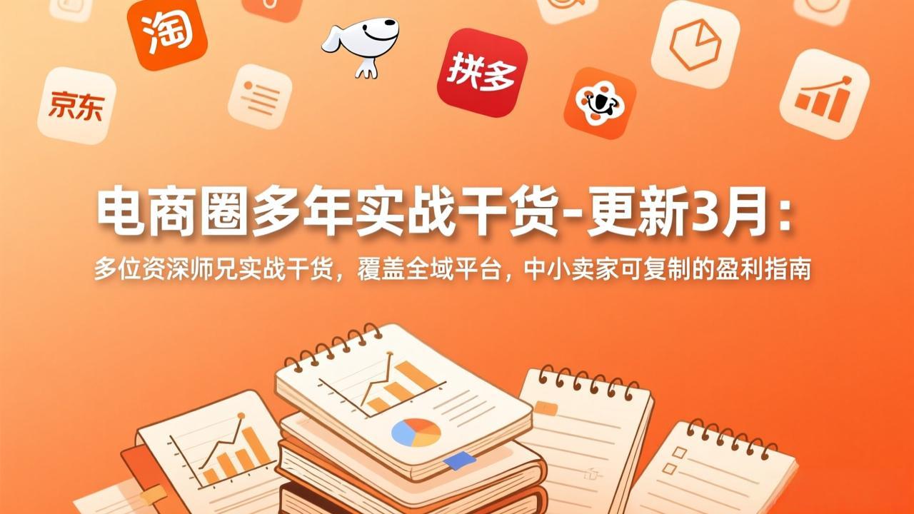 电商圈多年实战干货-更新3月:多位资深师兄实战干货,覆盖全域平台,中小卖家可复制的盈利指南 电商圈多年实战干货-更新3月:多位资深师兄实战干货,覆盖全域平台,中小卖家可复制的盈利指南