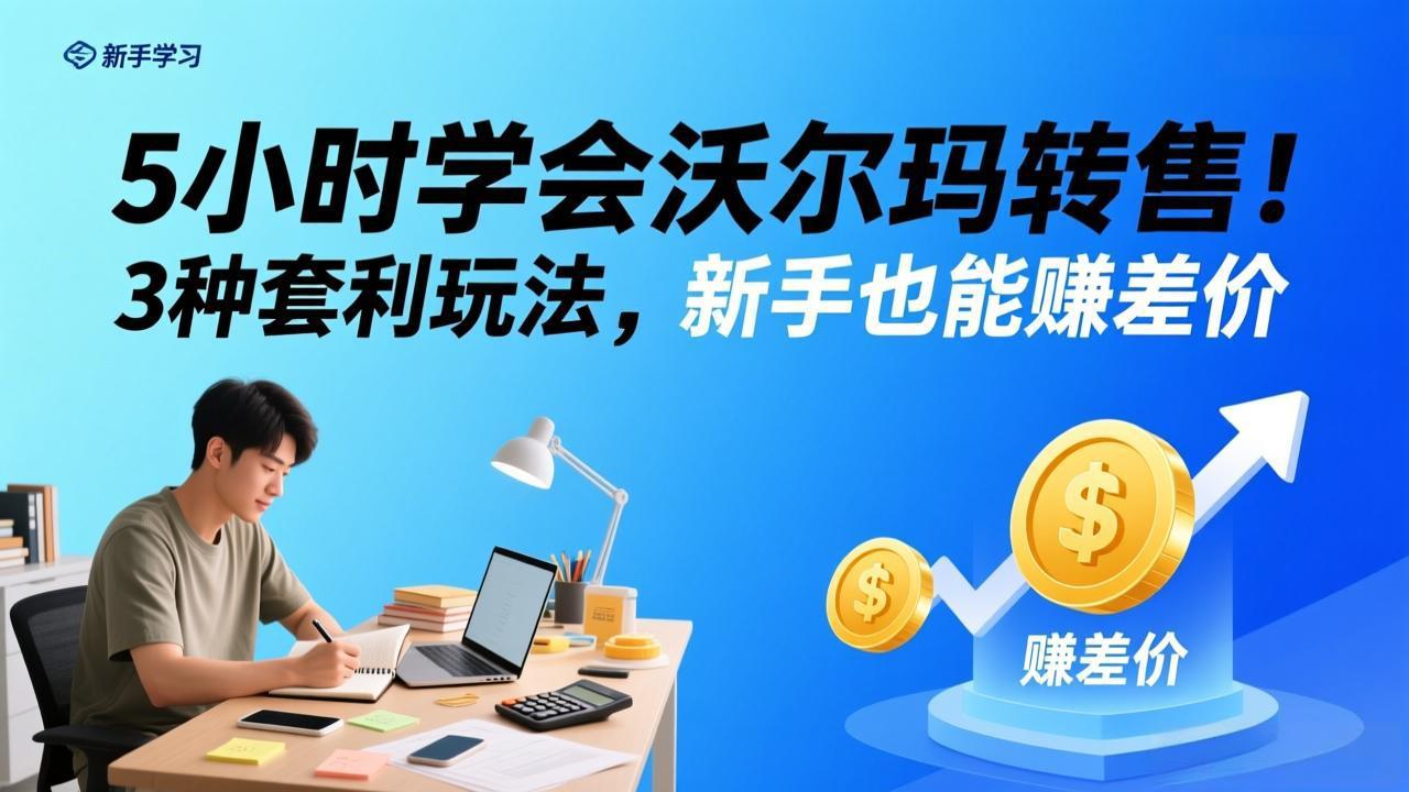 5小时学会沃尔玛转售!3 种套利玩法,新手也能赚差价 5小时学会沃尔玛转售!3 种套利玩法,新手也能赚差价