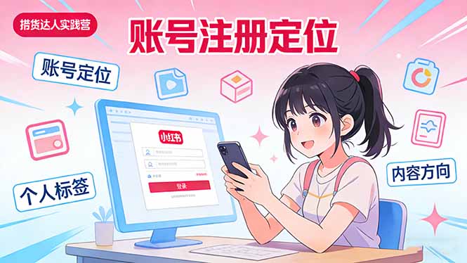 小红书带货达人实战营：账号注册定位、内容创作、选品策略、带货技巧、流量运营等 - 技研社-技研社