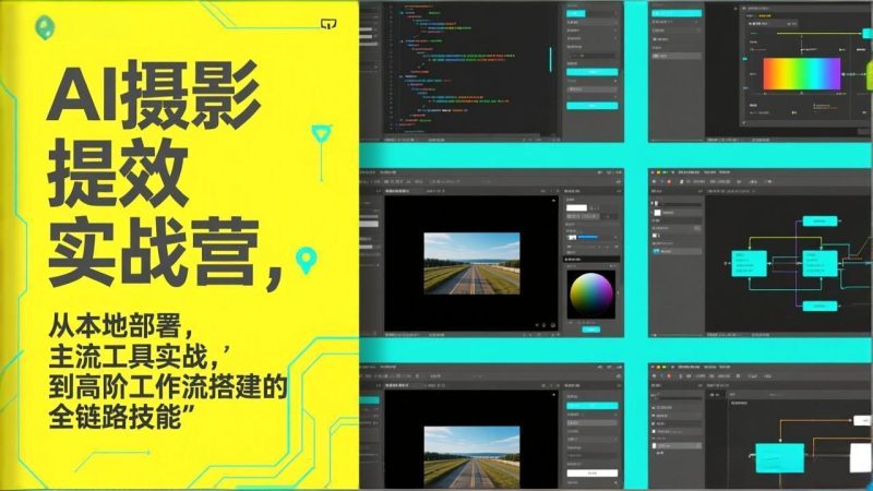 AI+摄影提效实战营，从本地部署，主流工具实战，到高阶工作流搭建的全链路技能 - 技研社-技研社