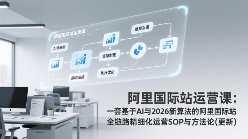 阿里国际站运营课:一套基于AI与2026新算法的阿里国际站全链路精细化运营SOP与方法论(更新) - 技研社-技研社