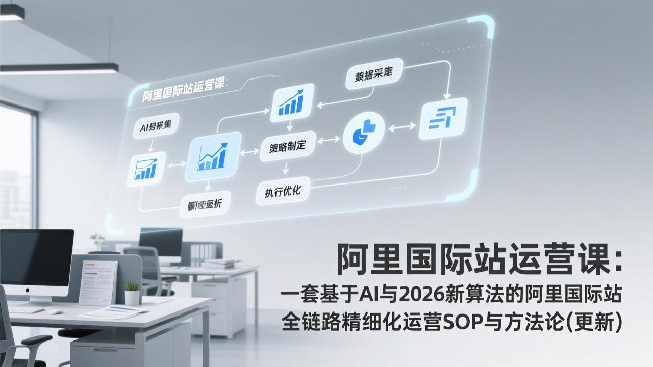 图片[1]-阿里国际站运营课：一套基于AI与2026新算法的阿里国际站全链路精细化运营SOP与方法论(更新)-阿兴说钱