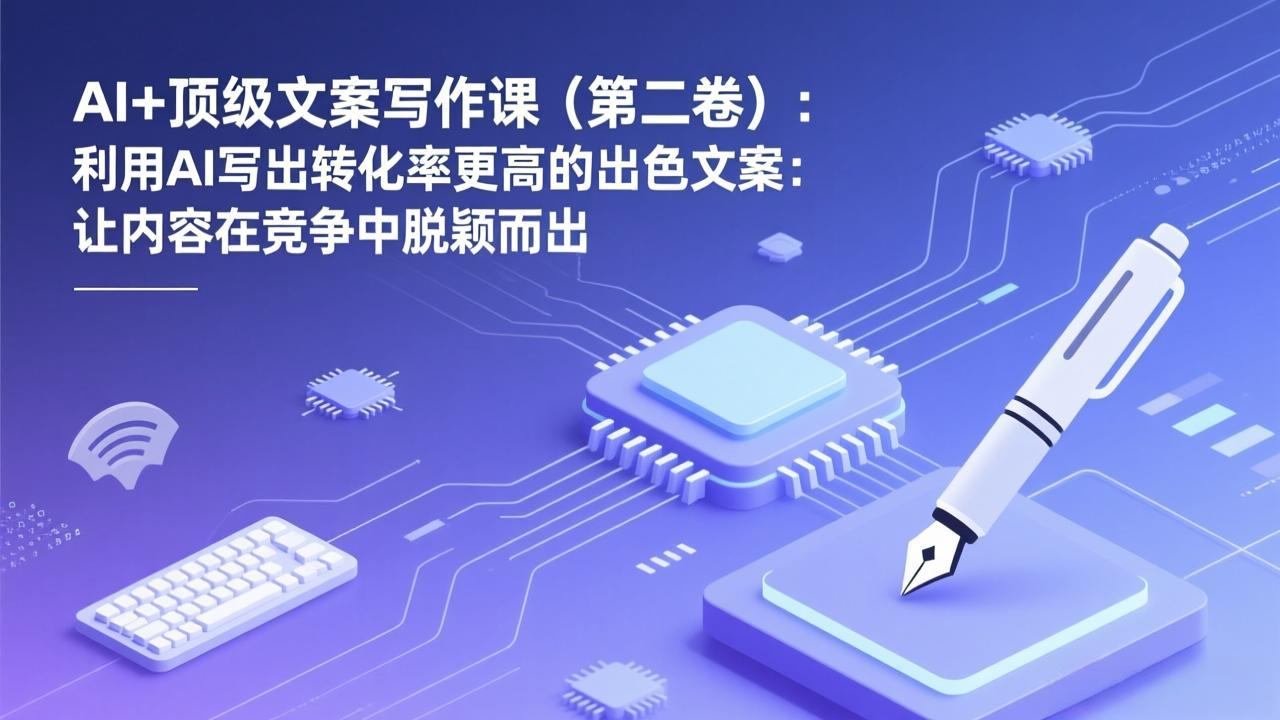 AI+顶级文案写作课(第二卷):利用AI写出转化率更高的出色文案:让内容在竞争中脱颖而出 AI+顶级文案写作课(第二卷):利用AI写出转化率更高的出色文案:让内容在竞争中脱颖而出