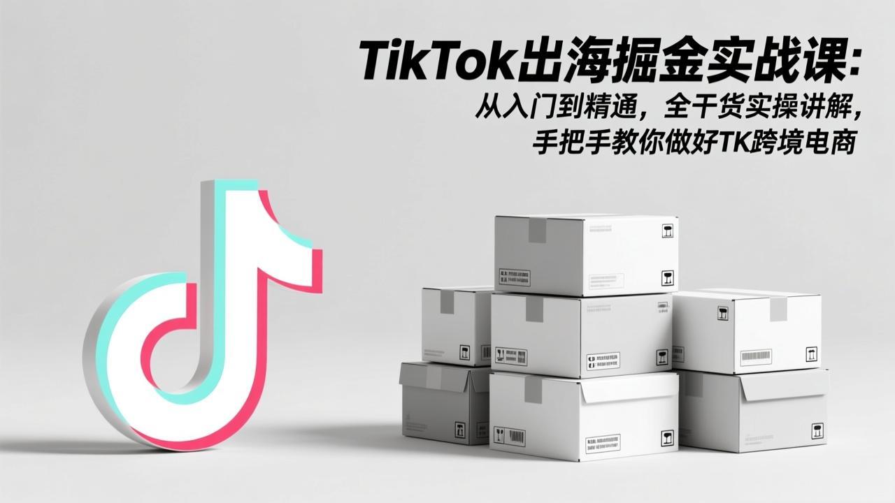 TikTok出海掘金实战课:从入门到精通,全干货实操讲解,手把手教你做好TK跨境电商 TikTok出海掘金实战课:从入门到精通,全干货实操讲解,手把手教你做好TK跨境电商