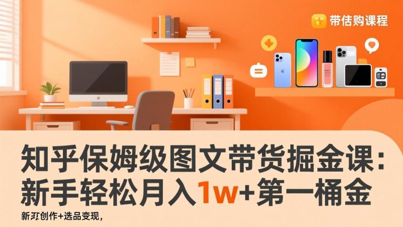 知乎保姆级图文带货掘金课:账号打造+爆文创作+选品变现,新手轻松月入1w+第一桶金 - 技研社-技研社
