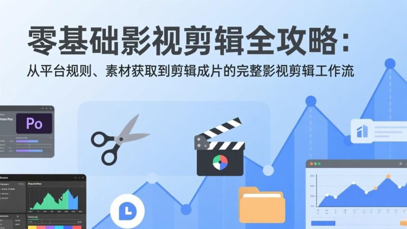 零基础影视剪辑全攻略：从平台规则、素材获取到剪辑成片的完整影视剪辑工作流 - 技研社-技研社