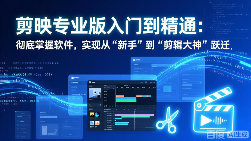 剪映专业版入门到精通-技研社
